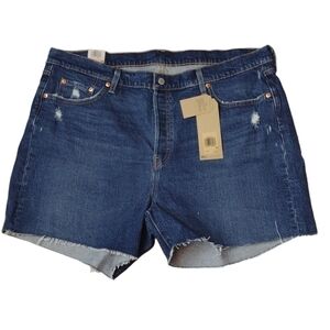 Levi's high rise distressed jeans shorts size 20W